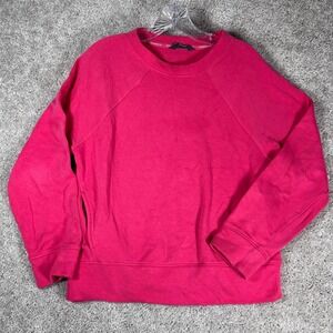 GOODMOVE M&S Raspberry Pink Crewneck Sweatshirt‎ Long Sleeve Women's Size 8